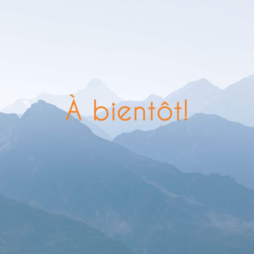 Image où il est écrit à bientôt