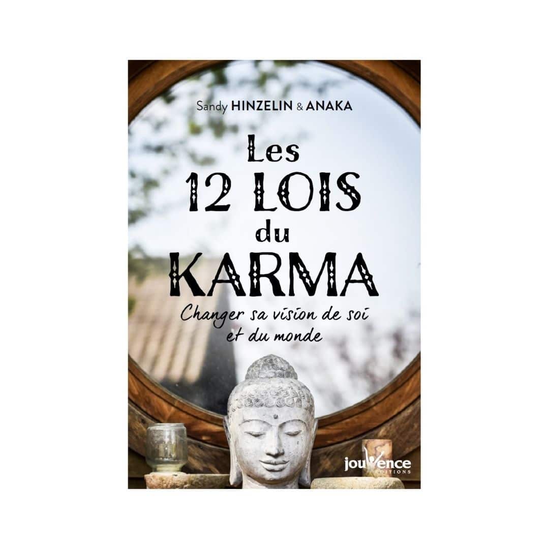 Couverture du livre "Les 12 lois du karma" de Sandy Hinzelin et Anaka