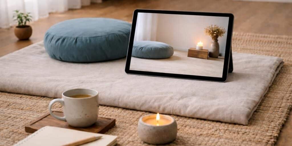 Atelier de méditation en ligne – pratique du corps et de l’attention