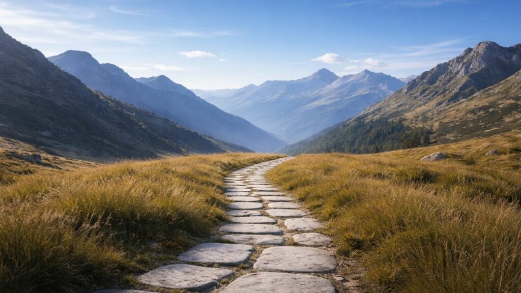 Illustration de la philosophie bouddhique comme pratique de transformation intérieure